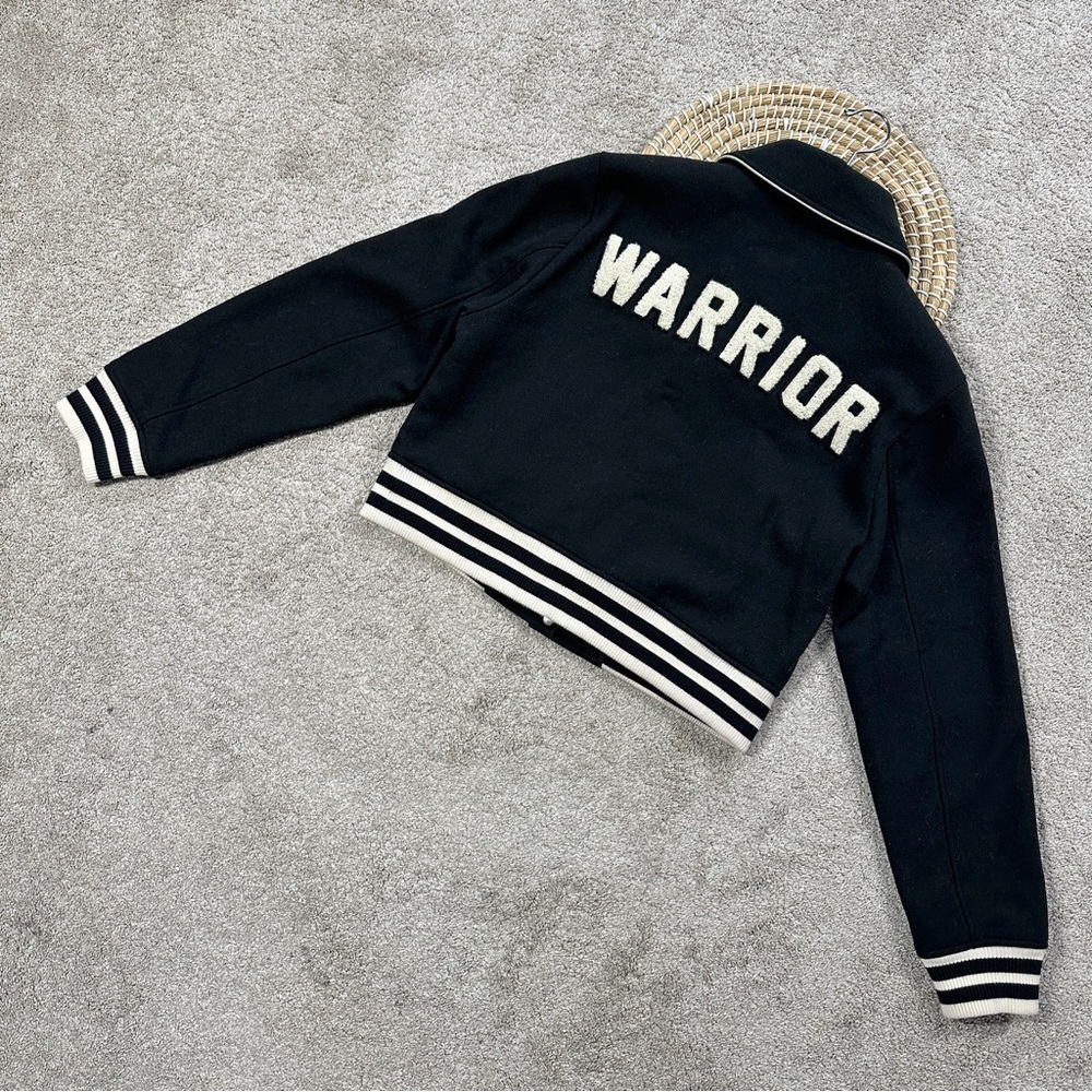 Spiritual Gangster Women's Warrior Heart Isla Jacket Crop Wool Blend in Black S - Picture 7 of 16